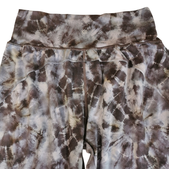 Athleta Salutation Printed Joggers Calypso Navy Tie Dye Pockets Athleisure Sz M - Picture 5 of 9